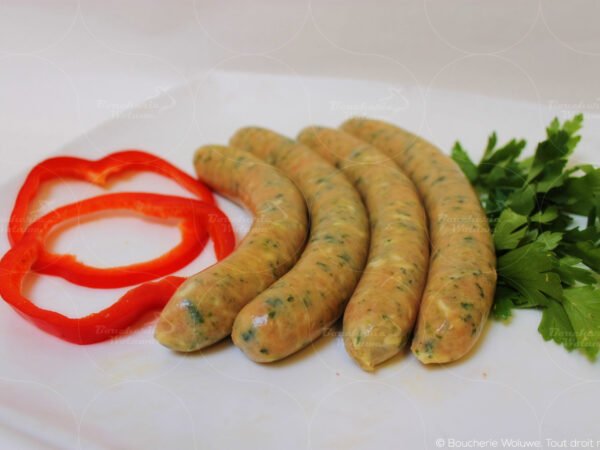Saucisses de poulet au épinards fromage