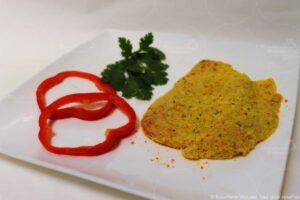 Poulet pané légumes