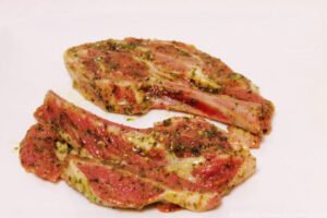 Tranche d'agneau marinées