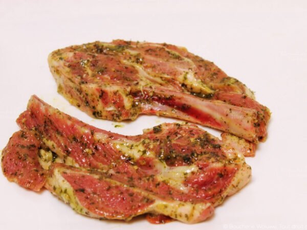 Tranche d'agneau marinées